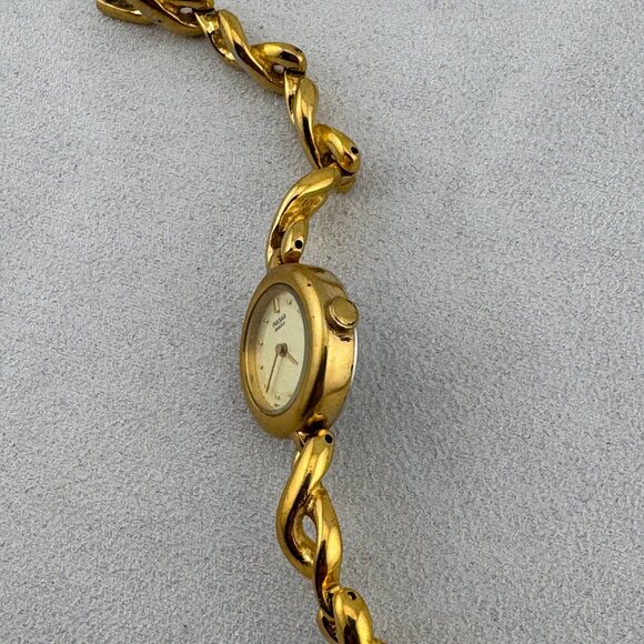 Pulsar 18K Gold Plated Cream Dial Ladies Dress Watch - Picture 4 of 8